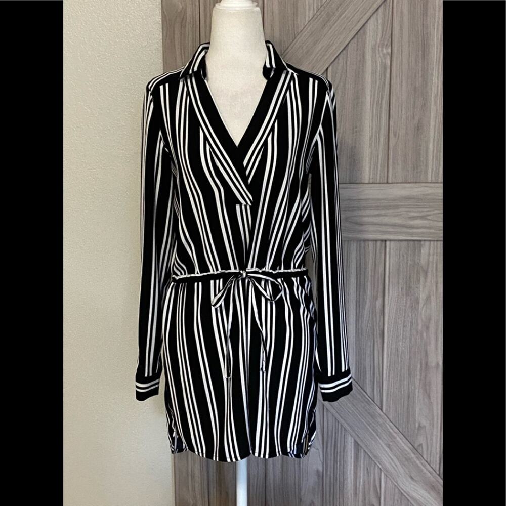 LEITh long sleeve striped tunic extra small